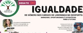 Imagem destaque da publicação - IGUALDADE de gênero nos cargos de liderança do desporto