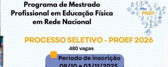 Imagem destaque da publicação - Concurso. Mestrado Profissional em Educação Física EDITAL)